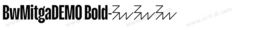 BwMitgaDEMO Bold字体转换